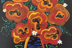Orange-Flowers-in-a-Blue-Vase Orange-Flowers-in-a-Blue-Vase
